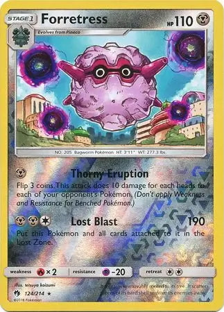 Lost Thunder Forretress #124/214 reverse holo